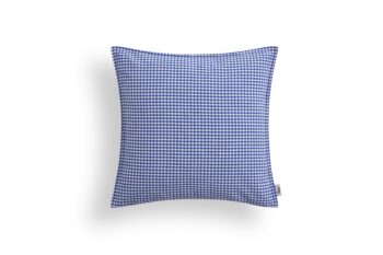 Cojin vichy azul