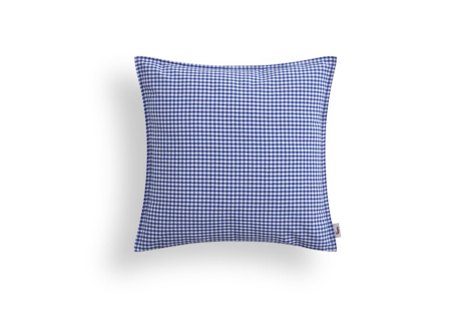 Cojin vichy azul