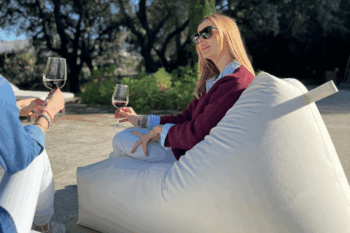Puf Perlo Classic Exterior - Blanco