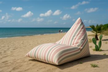 Beach Puf - Rayas Colores