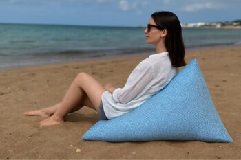 Beach Puf - Olas Azul